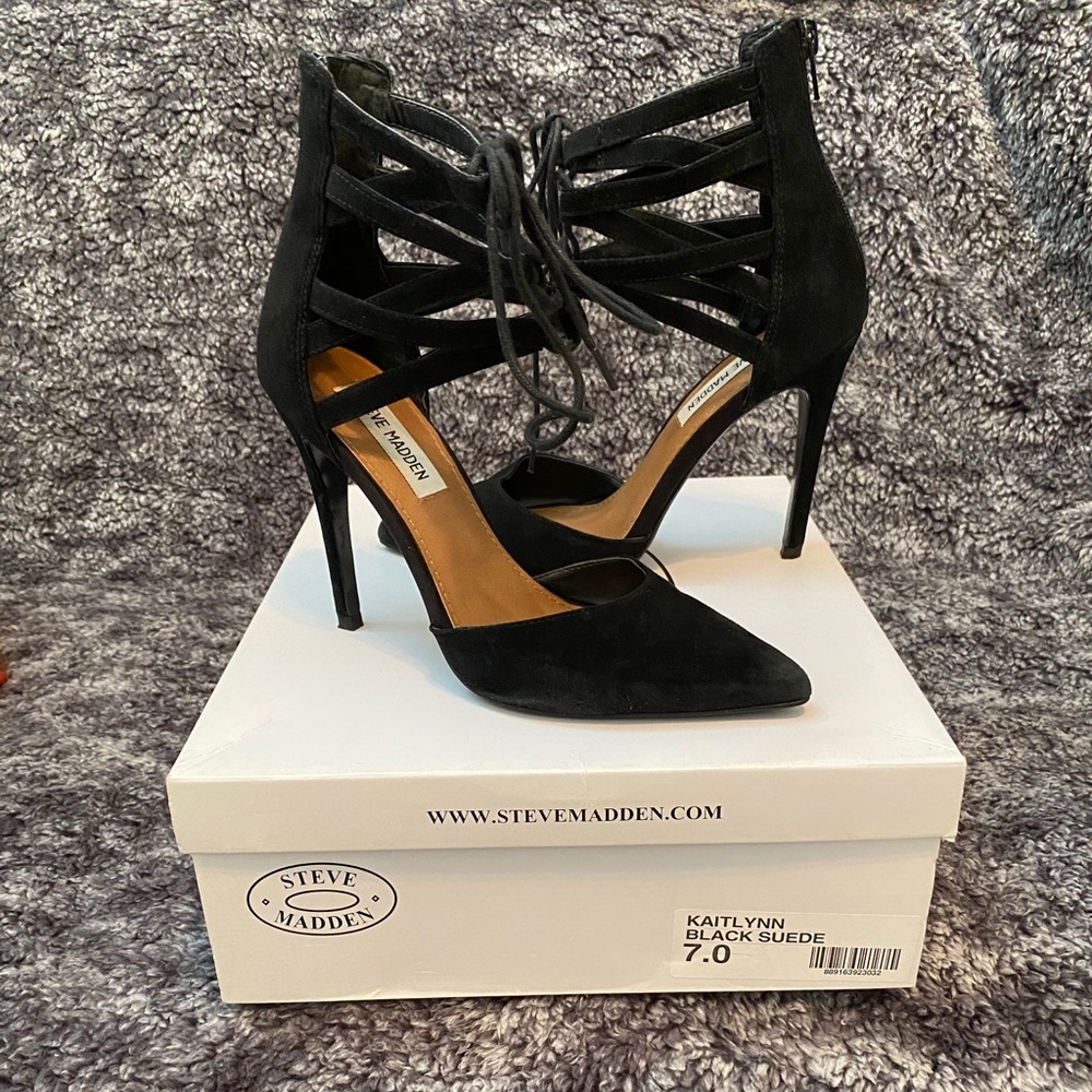 Steve Madden Kaitlynn suede stiletto pointy heels